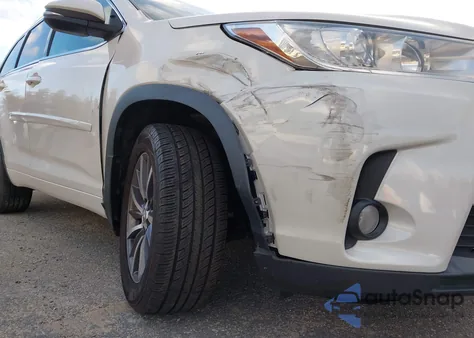2018 Toyota Highlander Xle from USA, damaged, VIN 5TDJZRFH1JS559308